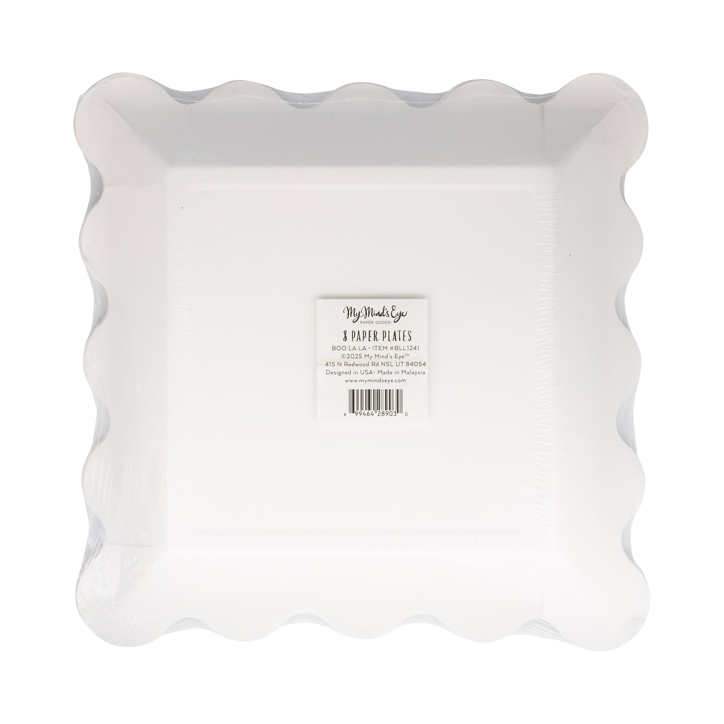 Pink & Orange Boo La La Paper Plate