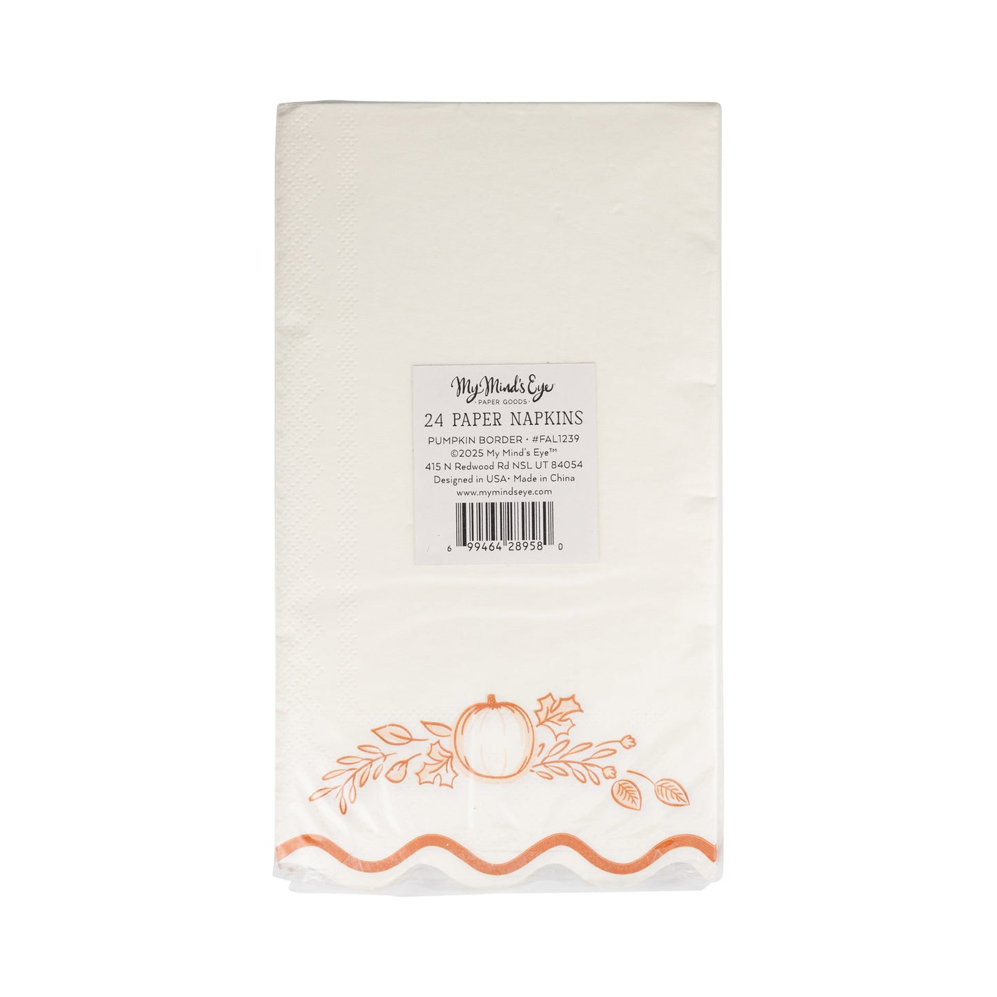 Falloween Pumpkin Guest Napkin