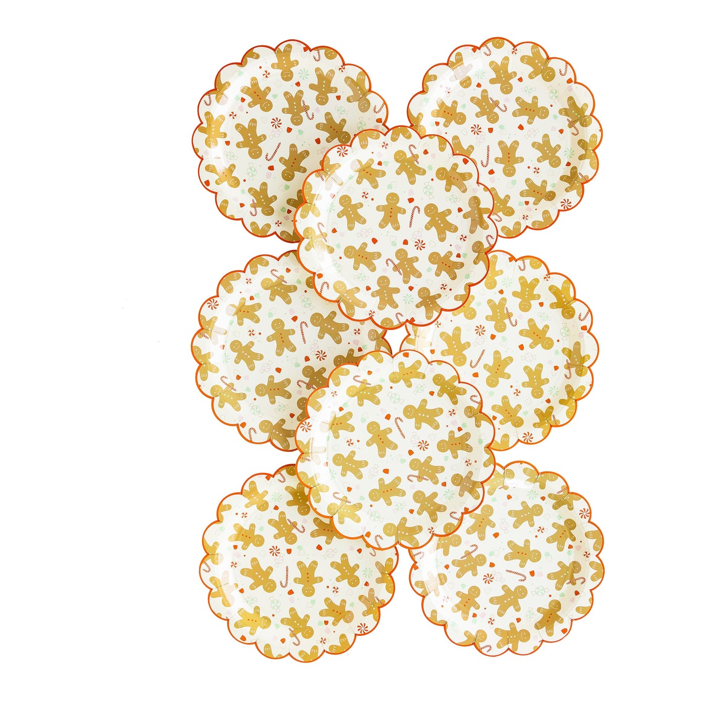Ginger Pattern Paper Plate