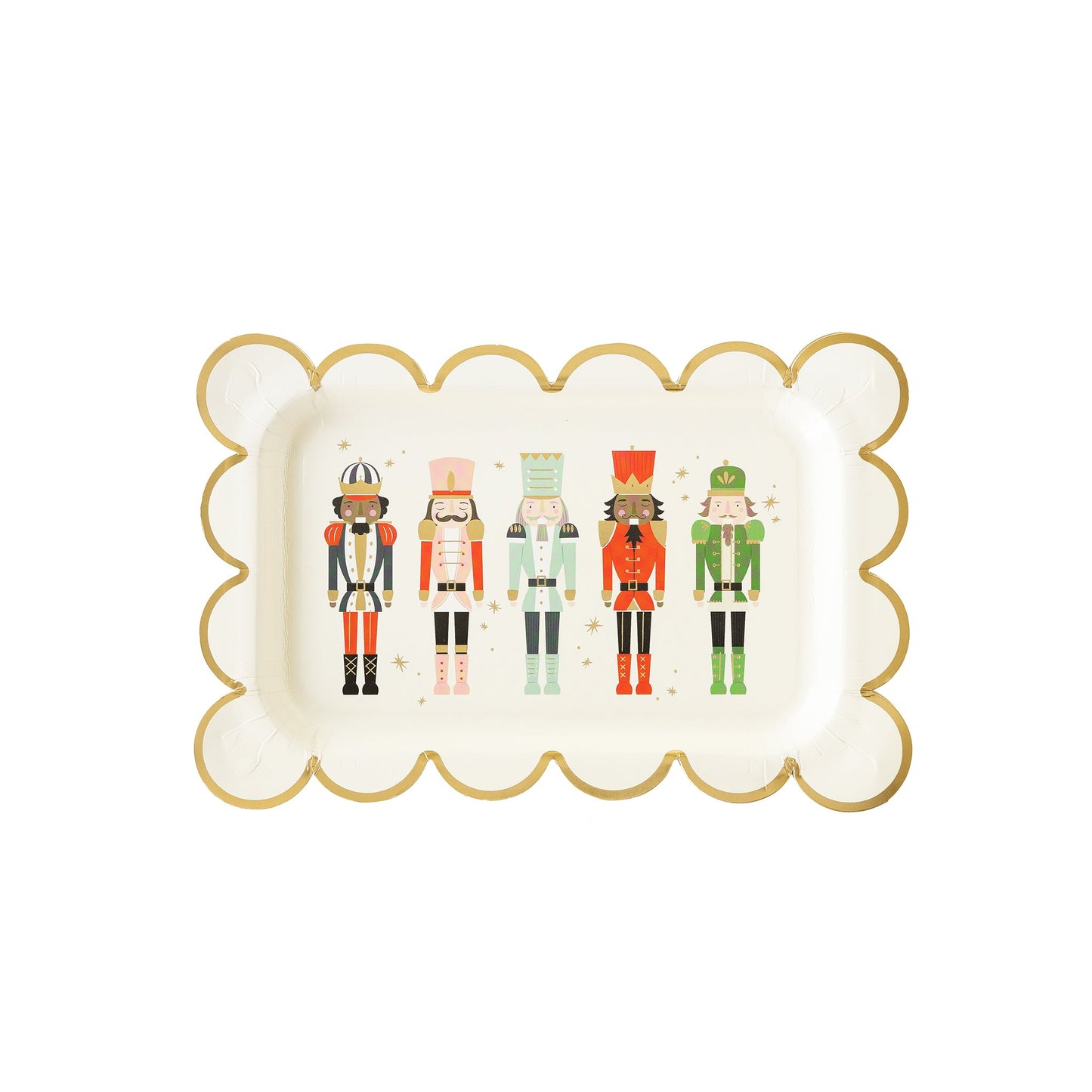 Nutcracker Scallop Paper Plate