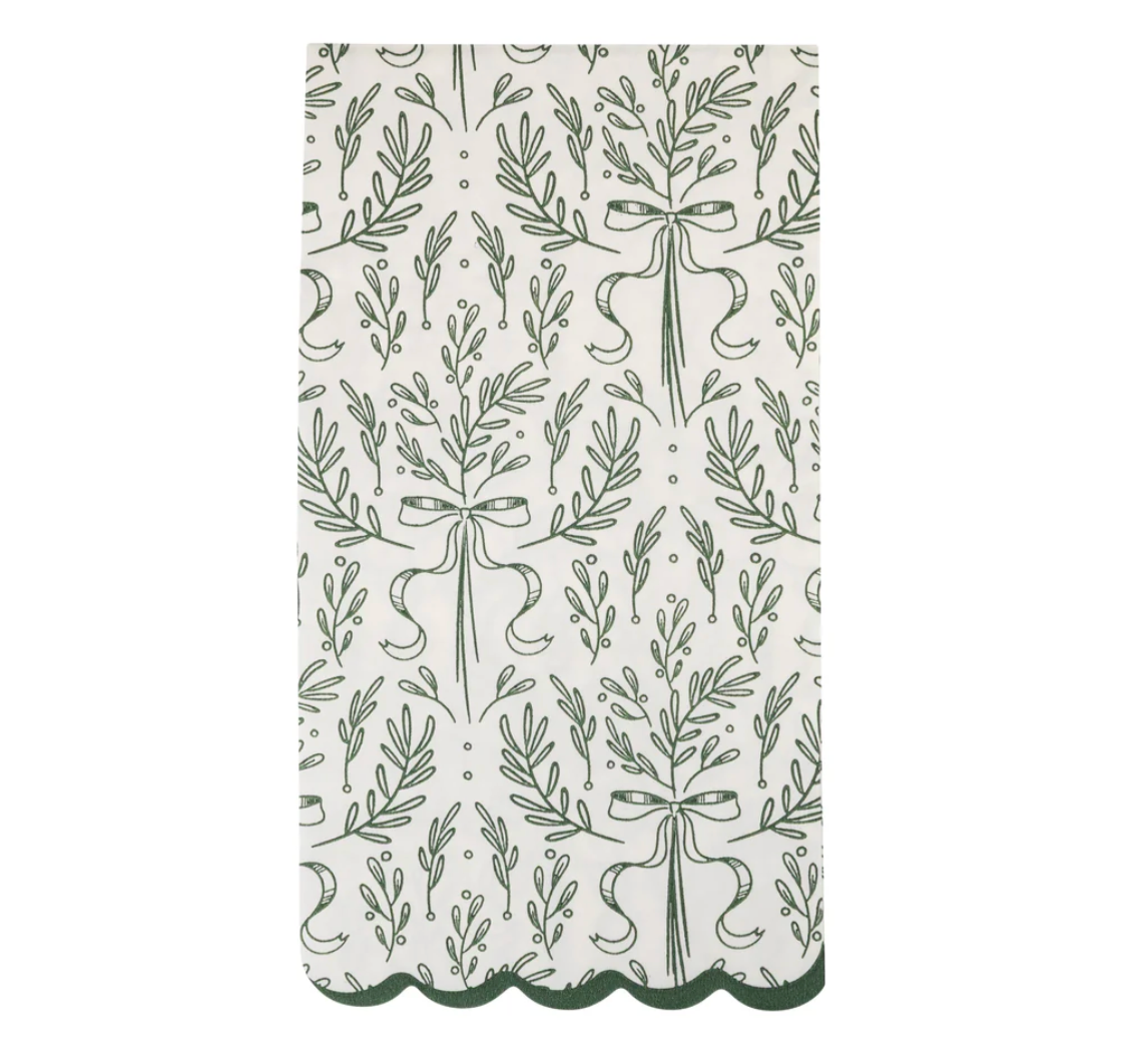 Green Bough Pattern Dinner Napkin
