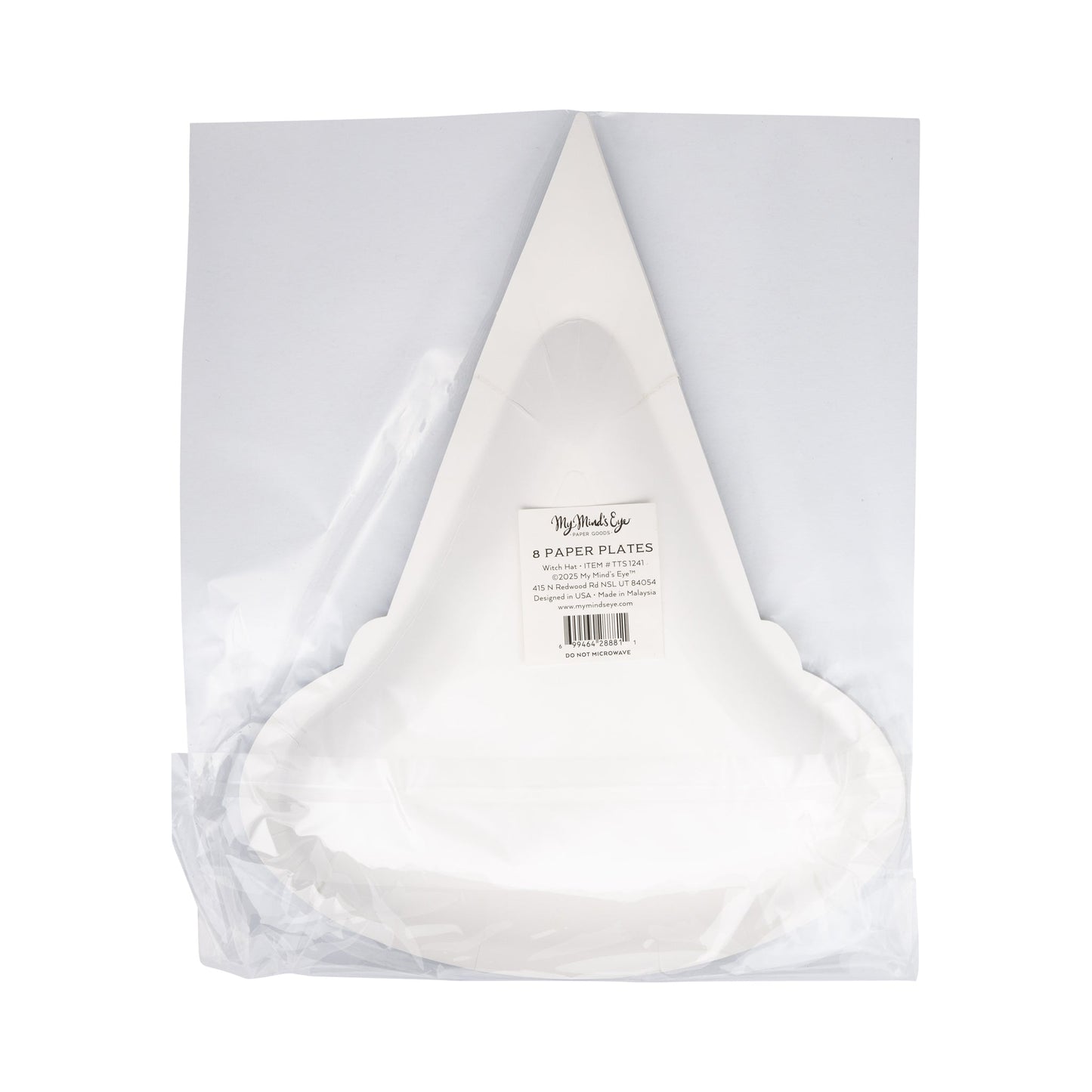 Witch Hat Shaped Paper Plate