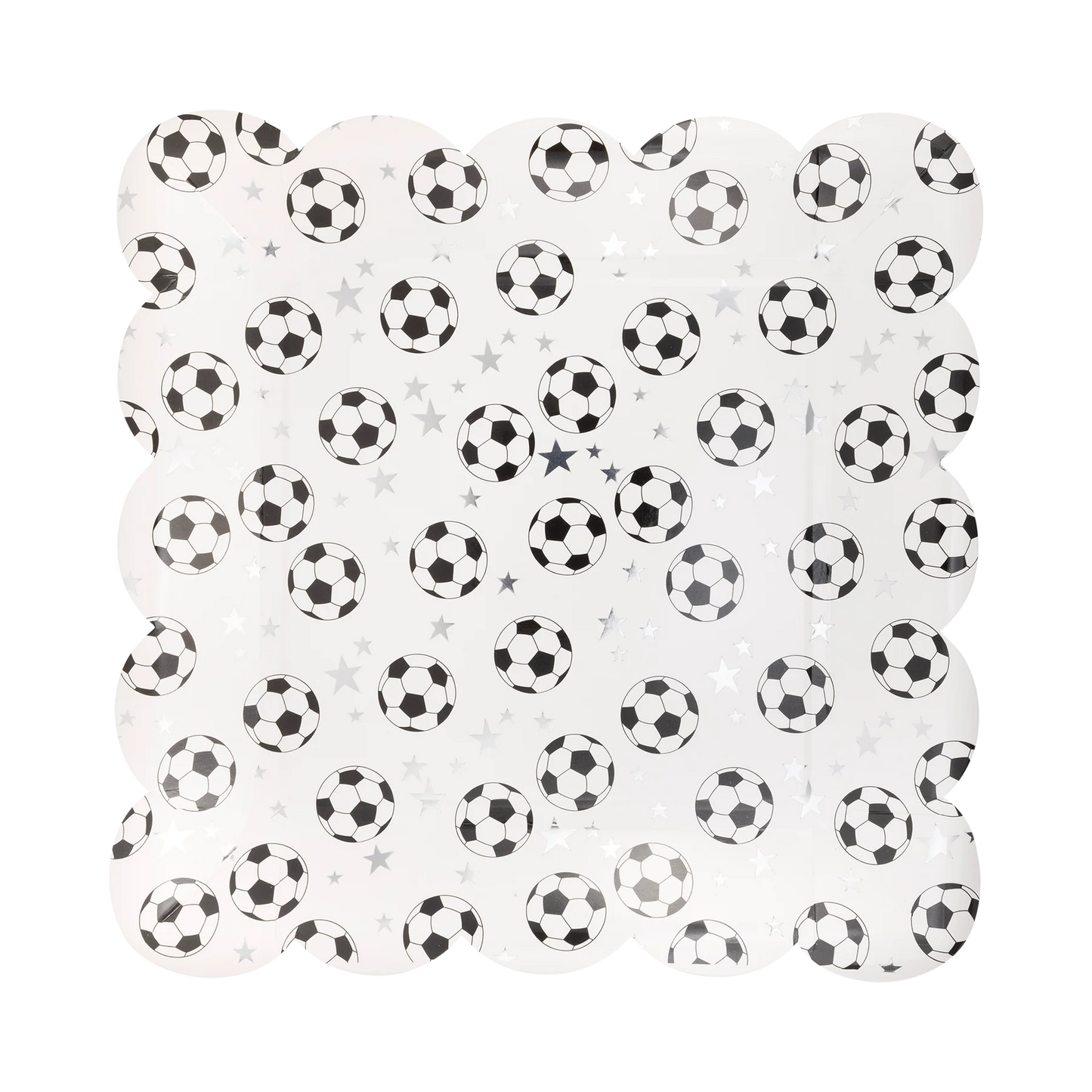 Scattered Soccer Ball Plates