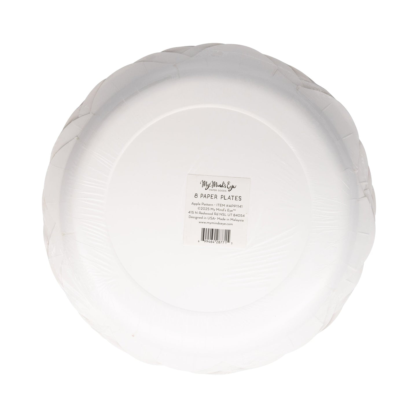 Apple Pattern Paper Plate