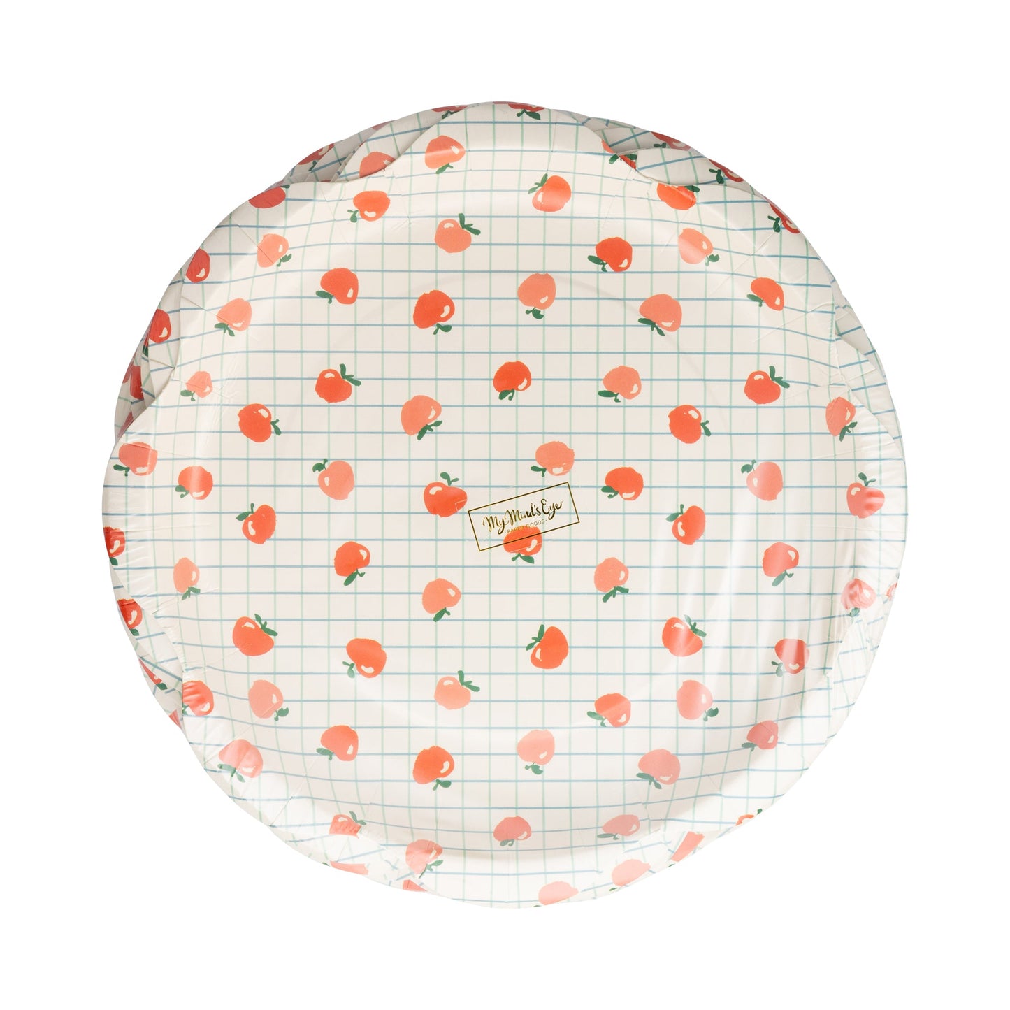 Apple Pattern Paper Plate