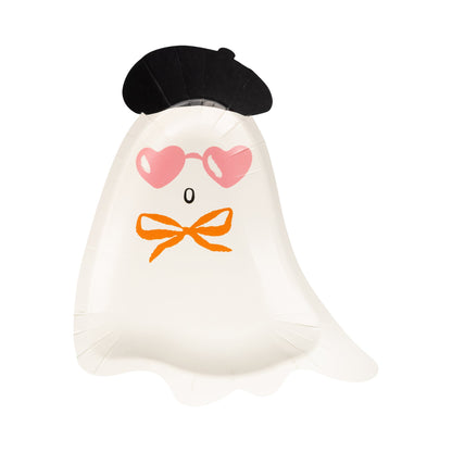 Boo La La Ghost Shaped Paper Plate