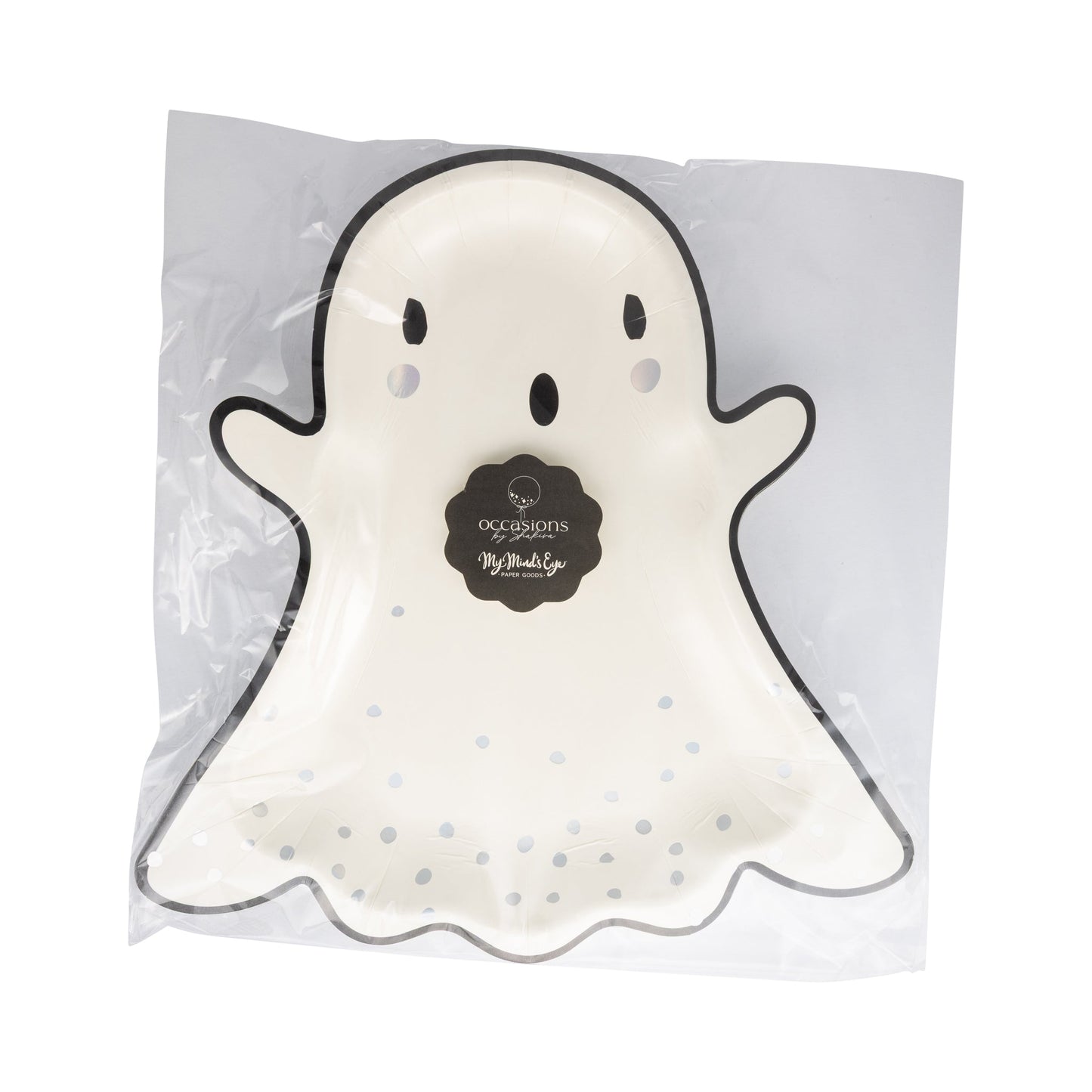 Occasions Boo Ghost Shaped Paper Plate