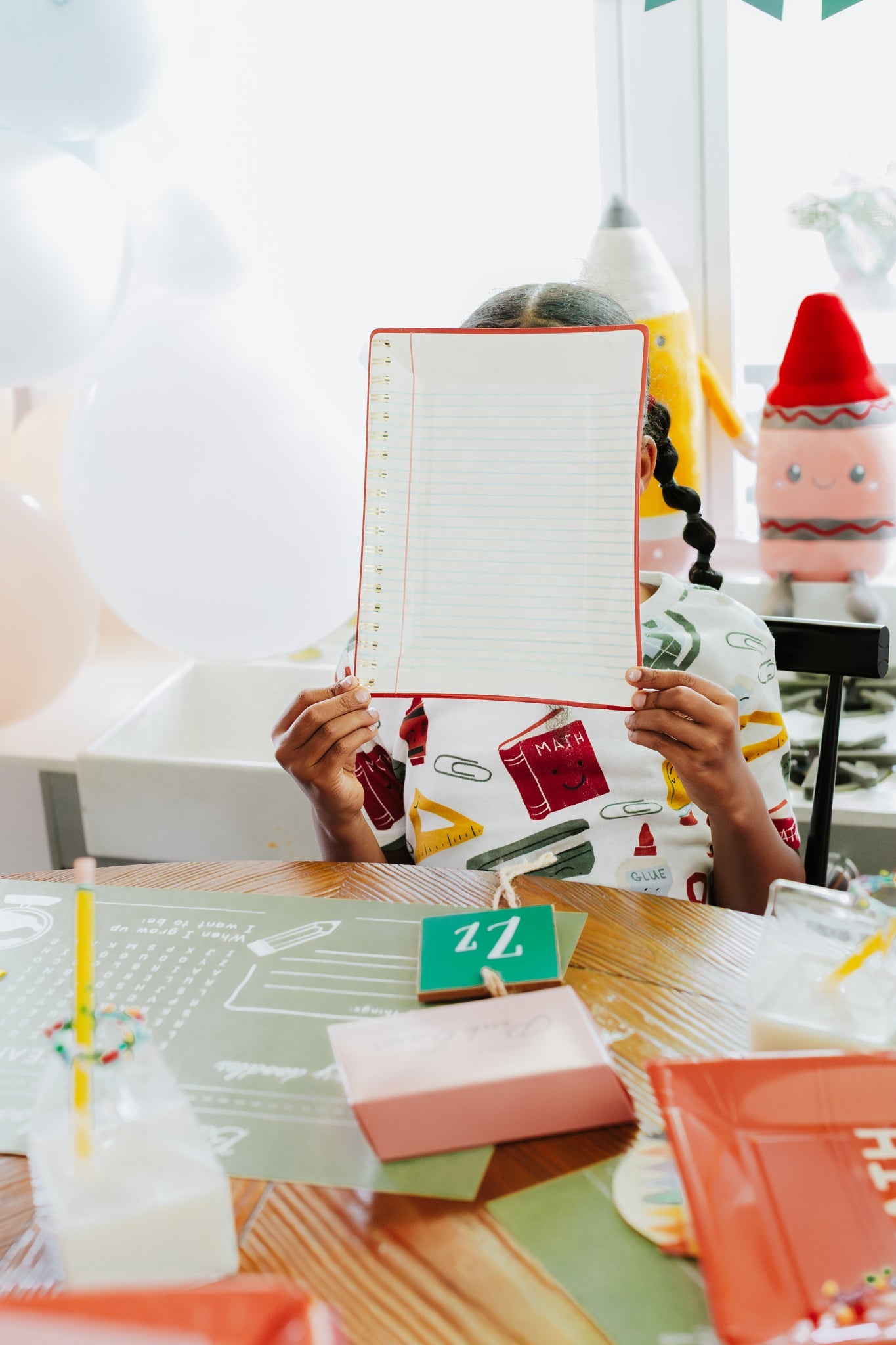 Occasions Spiral Notebook Paper Plate