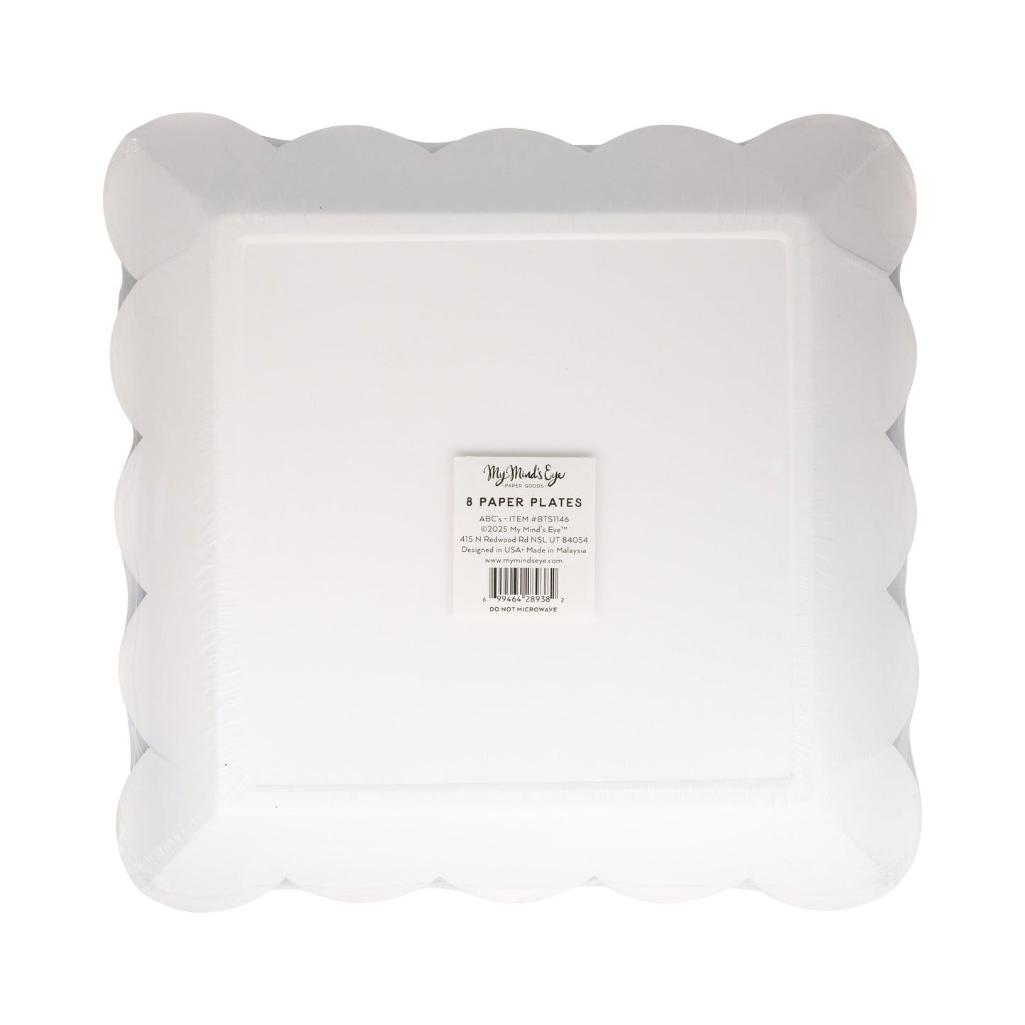 Scattered Alphabet Paper Plate