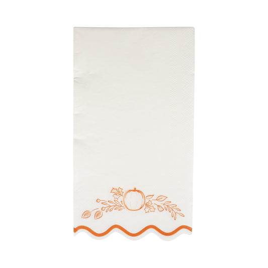Falloween Pumpkin Guest Napkin