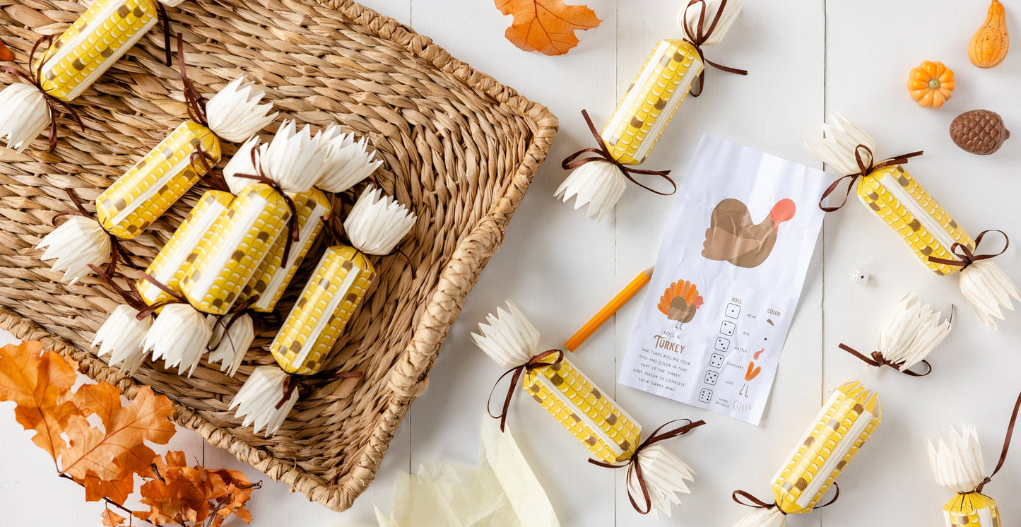 Corn Shaped Party Crackers