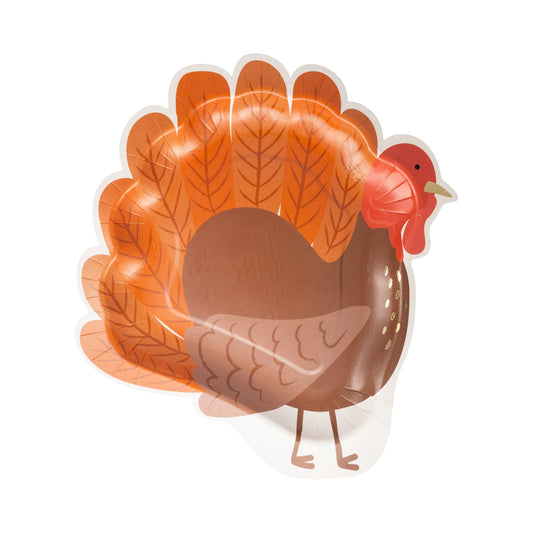 Turkey Shaped Paper Plate