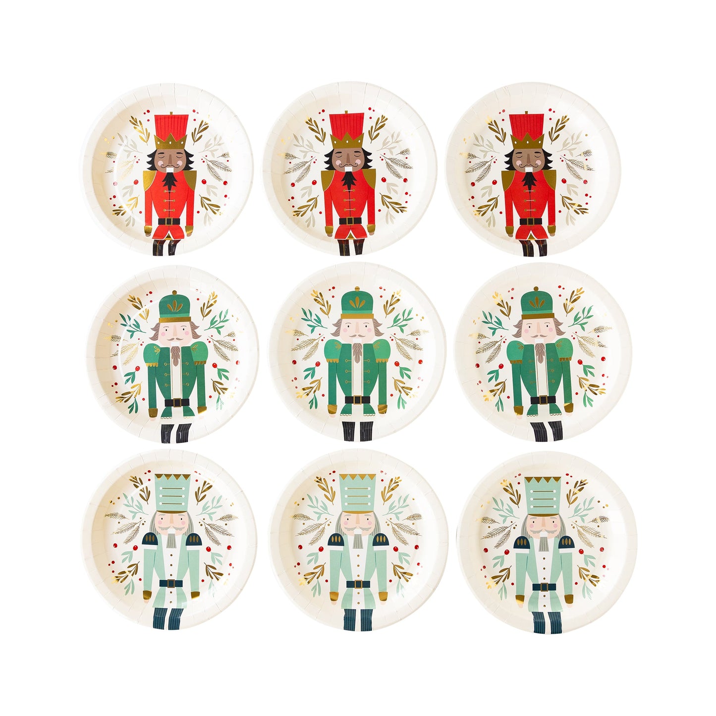 Nutcracker Paper Plate Set