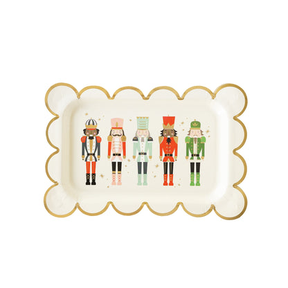 Nutcracker Scallop Paper Plate