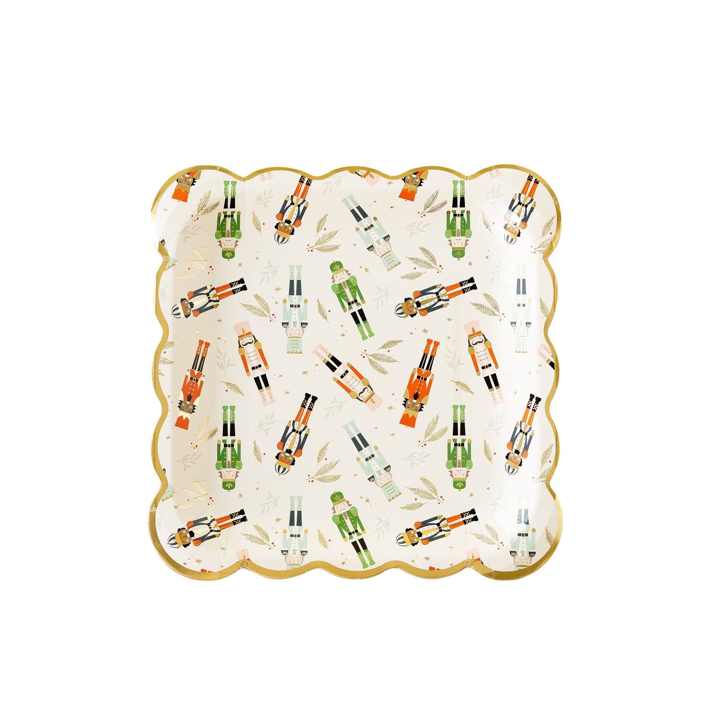 Scattered Nutcrackers Paper Plate