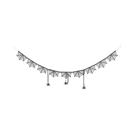Spider Web Bunting Banner