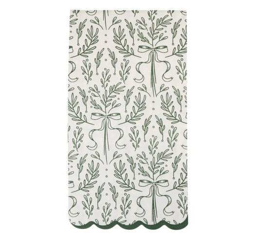 Green Bough Pattern Dinner Napkin